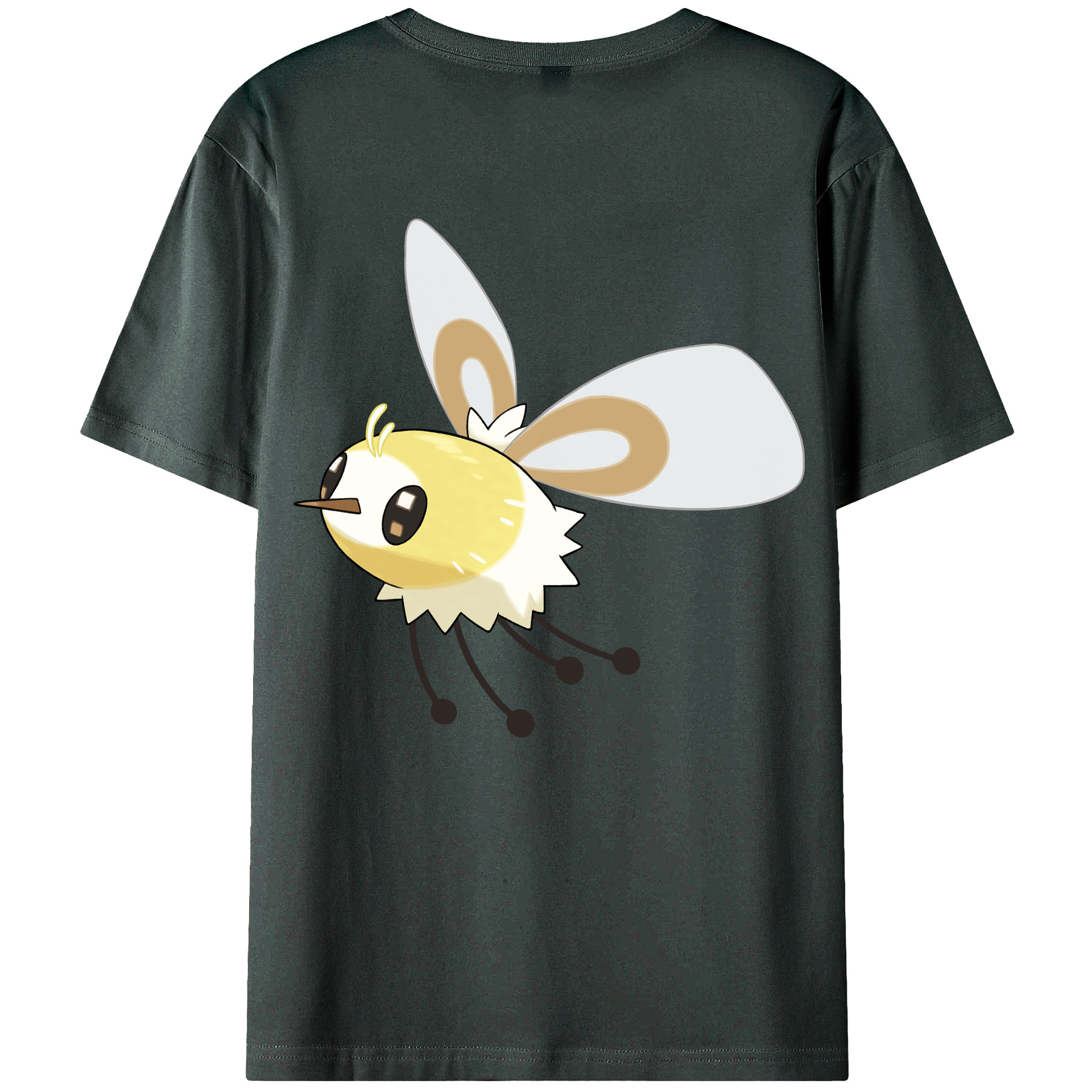 （画像用） ポケットモンスター Pokémon 綿100％ メンズ半袖Tシャツ（バックプリント） 通気性